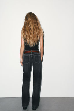TRF WIDE-LEG LOW-RISE JEANS - Zara фото 14