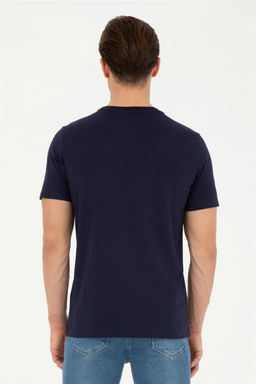 Мужская темно-синяя футболка - U.s. polo assn фото 5