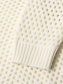 Джемпер сетка женский MIST Knitwear, размер 46 (L), цвет молочный