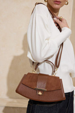 Taba Aksesuar Kapamal? Suet Kad?n Mini Boy Omuz Canta TAKAW26OC00075