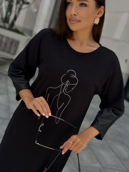 Платье DilanaVIP 2117 черный - Dilana vip фото 5