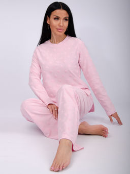 Пижама "Лёгкость 2" розовая, махра