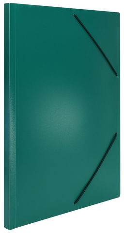 Папка с резинкой INFORMAT А4 33 мм пластик, зеленая