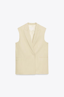 ZW COLLECTION OVERSIZE DOUBLE-BREASTED WAISTCOAT - Zara фото 14
