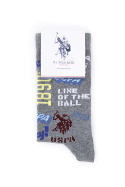 Носки серого меланжа для мальчика Неожиданная скидка в корзине - U.s. polo assn фото 8