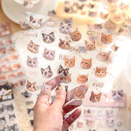 Набор наклеек Cat head - Купи слона фото 2