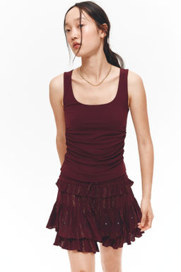 Top sin mangas fruncido - H&m фото 3