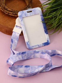 Футляр для карт на ленте "Watercolor fantasies", blue