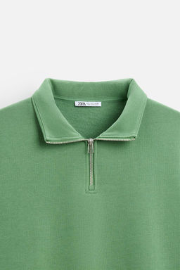 BASIC QUARTER ZIP SWEATSHIRT - Zara фото 50