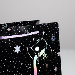 Пакет подарочный голографический, упаковка, Follow your dreams, 23 х 27 х 11.5 см