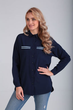 Рубашка Modema 449/5 синий фото 4