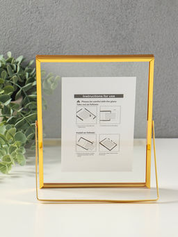 Фоторамка для фото 15×20 см «Лофт», золото гальваника, металл, 1.2×16.5×21.8 см