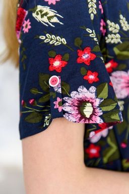 Платье женское из кулирки Зарема малиновый - Амадэль фото 4