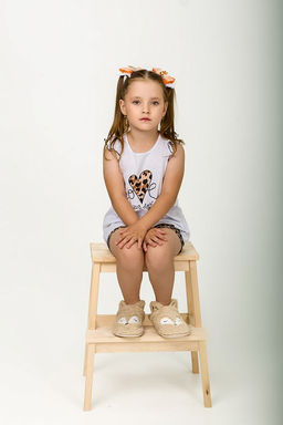 Костюм М224031Пкб коричневый/белый - Елена фото 5