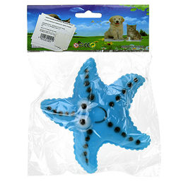 Игрушка для собаки "Морская звезда" 13х12,5см, резиновая, с пищалкой, цвета микс (Китай)