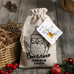 Набор в мешочке Этель Весёлого года: полотенце 40х73 см, формочки для запекания - 3 шт.  фото 2