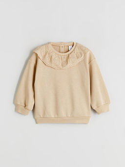 Bisiklet Yaka K?z ?ocuk Sweatshirt