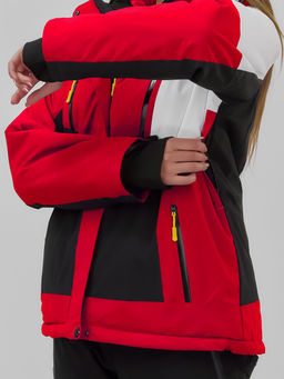 Горнолыжный костюм женский зимний красного цвета 07081Kr - Chunmai фото 7