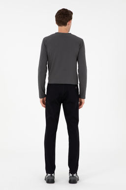 Мужские черные брюки из плотной ткани - U.s. polo assn фото 4