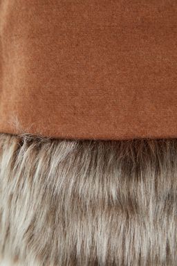 TRENDYOLMILLA Limited Edition Camel Etek Ucu Pelus Detayl? Super Mini Dokuma Etek TWOAW23ET00300  фото 7