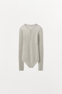 BODY PUNTO BOTONES / piedra - Zara фото 6