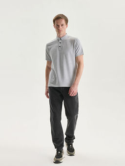 Hakim Yaka K?sa Kollu Erkek Dokulu Ti??rt