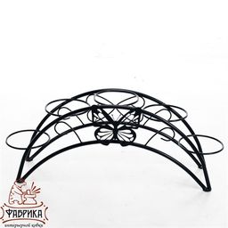 Подставка для цветов на подоконник 41-942B на 5 цветков - Фабрика интерьерной ковки фото 4