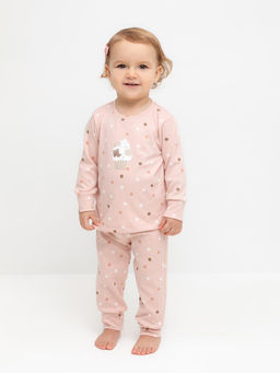 К 1621/дымчатая роза,цв.шарики пижама д/дет яс