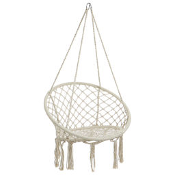 Гамак-кресло maclay, подвесное, плетёное, 60×80 см, бежевое