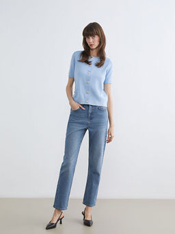 Mom Fit Kad?n Jean Pantolon