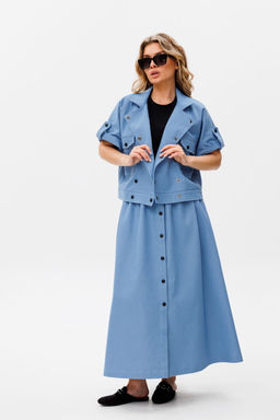 Жакет AmberA 1084 голубой фото 6