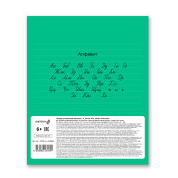 Светоч 12ТСК5_1_3_2 Тетрадь ученическая школьная Классная A5 12 л. на скобе 65 г/кв.м , белизна 100 % 25 шт. линия 000285 Зеленая  фото 3