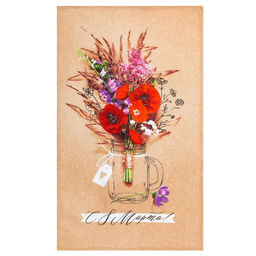 Цена за 2 шт. Полотенце кухонное  С 8 марта 34?60 см