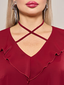 Блузка 0059-26 алый - Dora фото 162