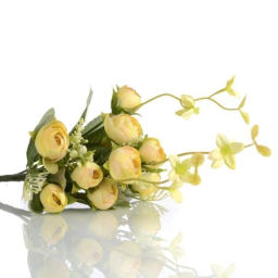 Цветок искусственный 34 см 5 бутонов Камелия / NT44-3 /уп 2/200/1200/ - Галеонтрейд фото 4