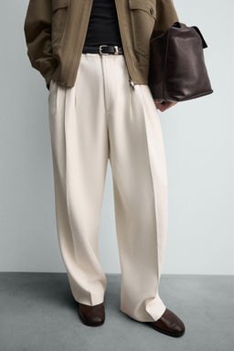 LIMITED EDITION VISCOSE PLEATED TROUSERS - Zara фото 14