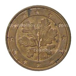 1 евроцент 2002 года G Германия