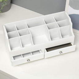 Шкатулка дерево для украшений и косметики 2 ящика белая 35х16,5х17 см - Simaland фото 4