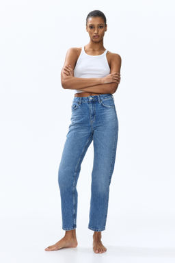 Mom High Waist Ankle Jeans - H&m фото 7