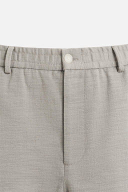 TEXTURED REGULAR FIT TROUSERS - Zara фото 29