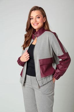 Костюм Liona Style 855 бордовый  фото 2