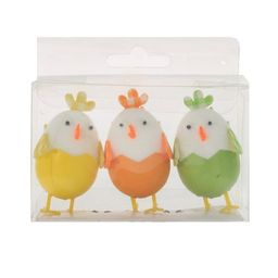 Фигурка декоративная Цыпленок, набор из 3-х шт., L10 W4 H6 см