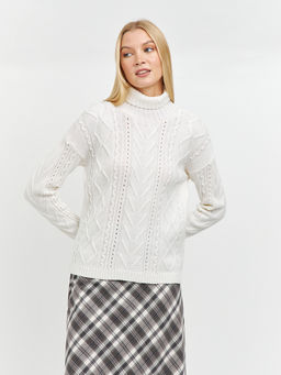 водолазка женская со спущенной линией плеча и с косами - Glenfield фото 3