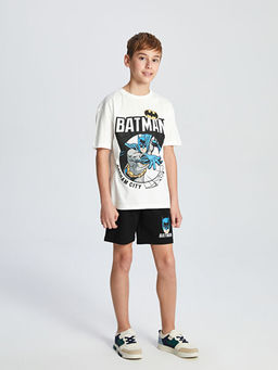 Batman Bask?l? Erkek ?ocuk Ti??rt ve ?ort 2li Tak?m