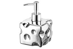 Диспенсер 380 мл 9*9*14 см "Сыр", металлик, декор Кролик