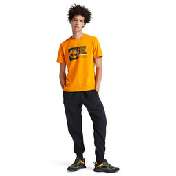 Футболка Timberland T-Shirt EK+Front Graphic Regular оранжевая  фото 2
