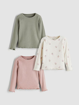 Bisiklet Yaka K?z Bebek Ti??rt 3l?