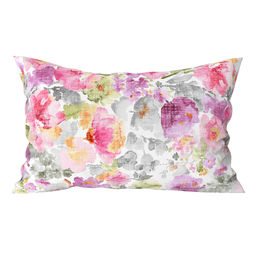 Наволочка 50х35см "Жаклин", с клапаном-запахом, поплин 115г/м2, хлопок 100%, упаковка ПП 22х30см, "Домашняя мода" (Россия)