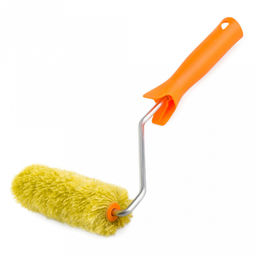 Мини-валик в сборе Для работ для фасадных работ 60мм, д15мм, полиакрил 12мм, L ручки 30см (Россия)