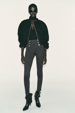 BUTTON LEGGINGS - Zara фото 4